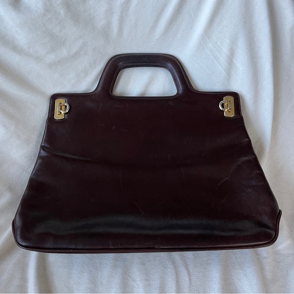 Salvatore Ferragamo Wanda Vintage Briefcase Style...